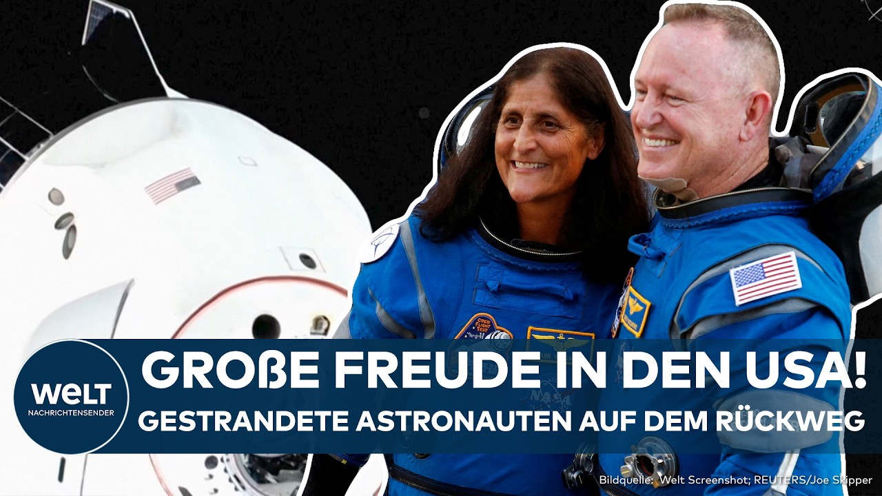 ISS ADE: Danke, Musk, danke Trump! Gestrandete Astronauten auf dem Weg zurück zur Erde