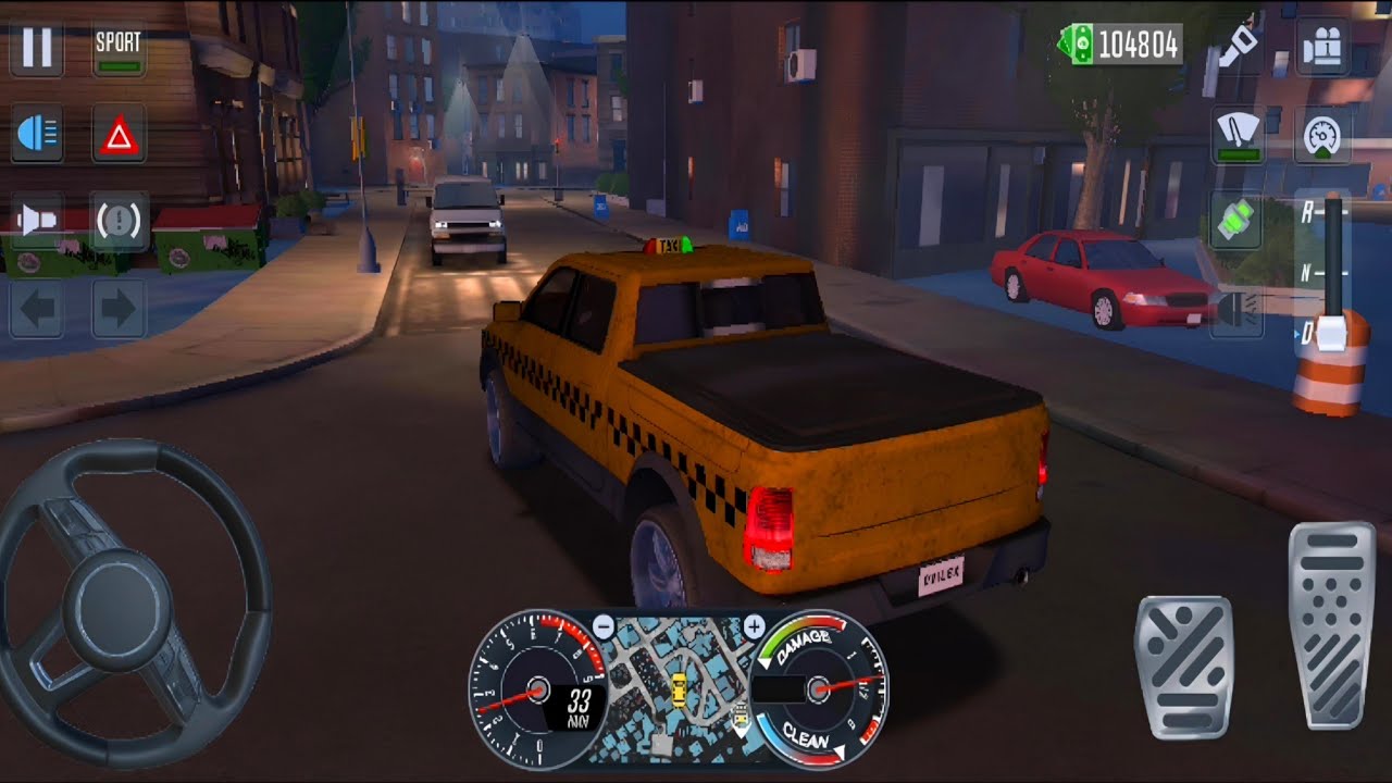 Taxi Simulator Game – Uber Taxi Driver New York City – Pick & Drop Clients Android Gameplay