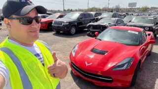 C7 Corvette, Range Rover, and Scat Pack Copart Walk Around