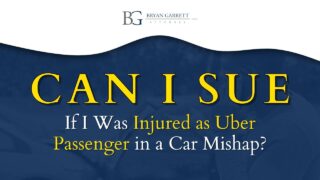 CAN AN UBER PASSENGER INJURED IN A CAR ACCIDENT SUE?