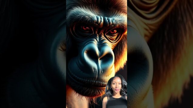 1 gorilla vs. 100 men 🤯 Make Faceless Videos with Hypernatural.ai #AItool #viralshortsvideo