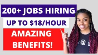 200+ Work From Home Jobs NOW HIRING! Make  Up To $18 Hourly Or More!
