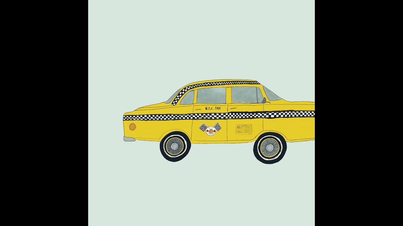 Animation of the making of a New York City yellow taxi – illustration