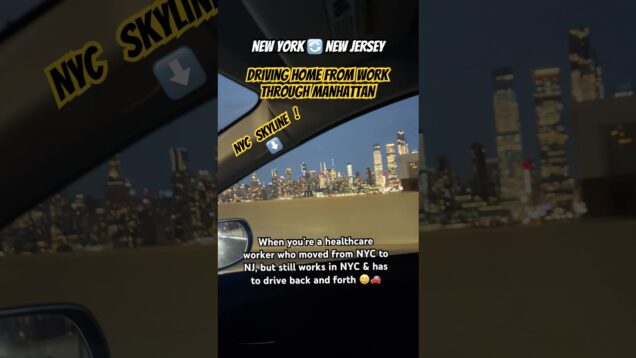 Driving home through NYC is fun they said! 😄#travel #newyork #newyorkcity  #youtubeshorts
