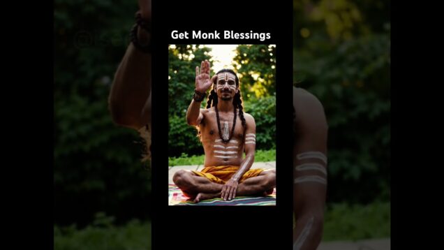 Get Monk Blessings Of Young Sadhu From USA  New York #monk #sadhu #blessings #usa #newyork By Ai