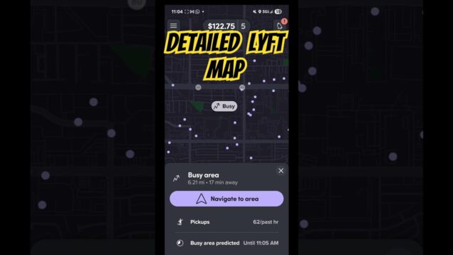 Lyft driver map is MORE detailed for planning #lyft #uber