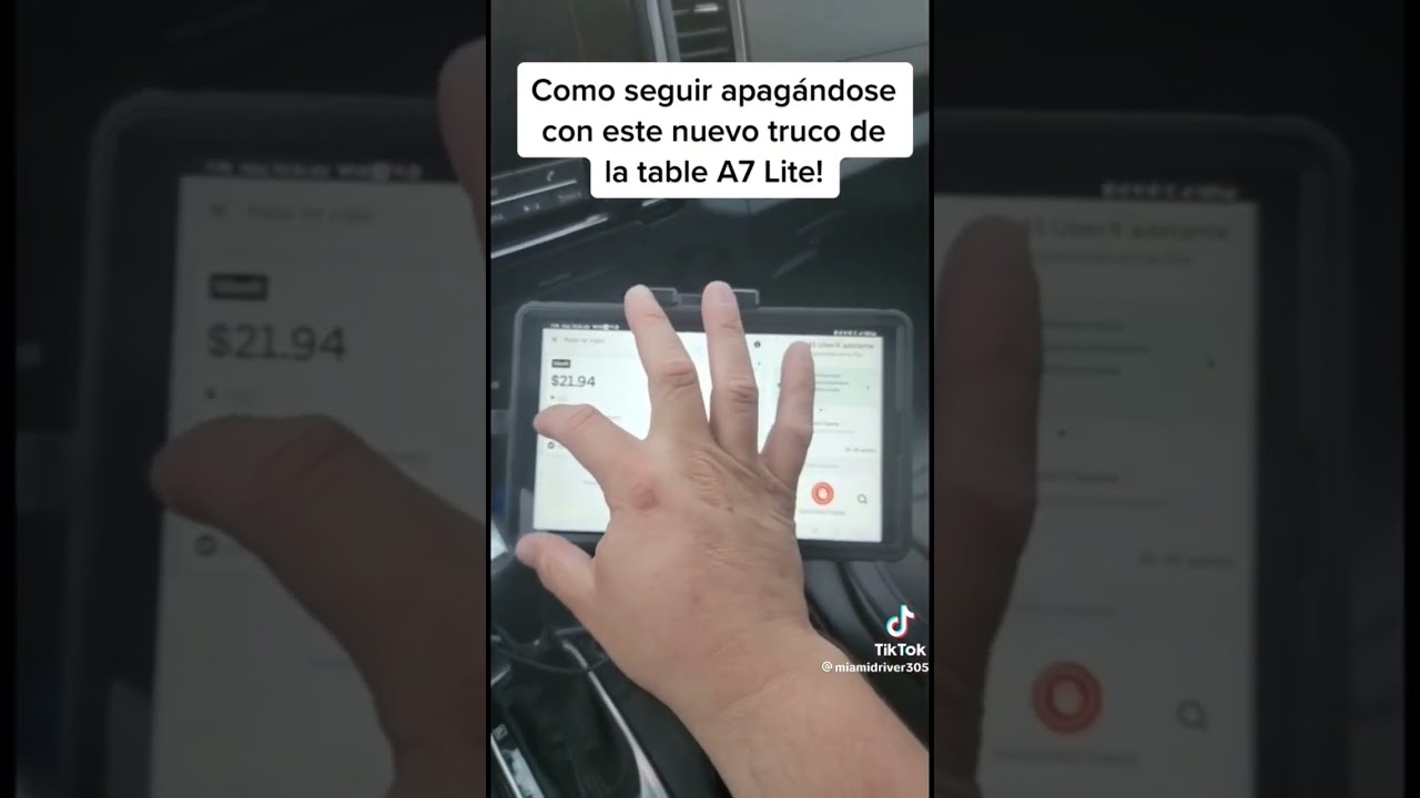 nuevo método para cancelar los viajes de Uber desde la tablet