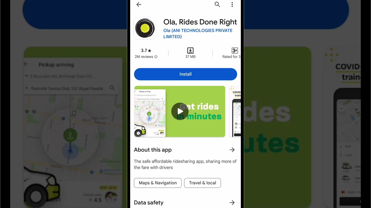 ola app Download kaise kare #shorts  #ola #app #download #install #olahraga #olaf #short #shortvideo