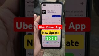 Uber Driver App NEW UPDATE 2025 @Uber #uberxl #ubergo #ubercab #ubermoto #uberauto #shorts #2025