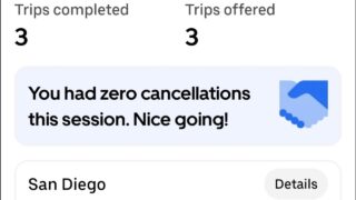 Uber is sending you a report card like a teacher. Well done Johnny you didn’t cancel