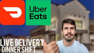 LIVE Monday Doordashing / Uber Eats Dinner Shift