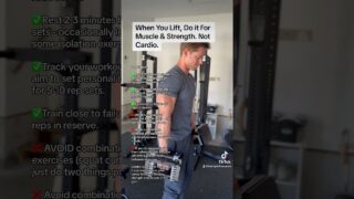 Lyft for muscle. Adjust your diet for body composition.