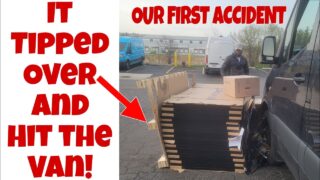 Our FIRST Accident With The NEW CARGO VAN! #neverbeforeseenvideo #losttapes